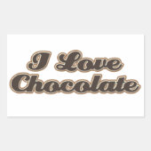 Ik hou van chocolade Stickers (Voorkant)