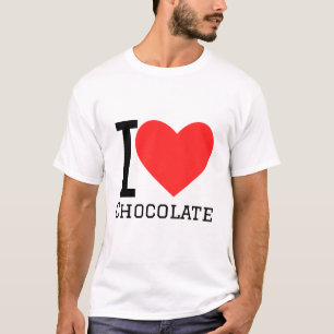 Ik hou van chocolade t-shirt