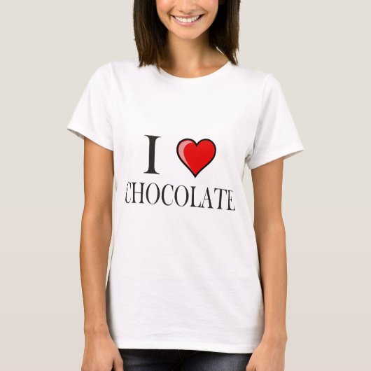 Ik hou van Chocolade T-shirt (Voorkant)