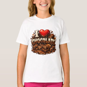 Ik hou van chocolade t-shirt
