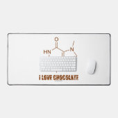 Ik hou van chocolade theobromine moleculaire chemi bureaumat (Keyboard & Muis)