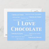 Ik hou van chocoladegeschenken briefkaart (Voorkant / Achterkant)