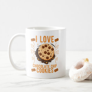 Ik hou van chocoladekoekjes koffiemok