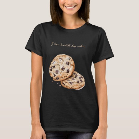 Ik hou van chocoladekoekjes   t-shirt (Voorkant)