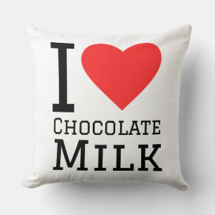 Ik hou van chocolademelk kussen