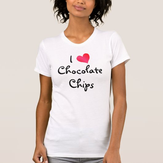 Ik hou van chocoladeschilfers t-shirt (Voorkant)
