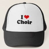 Ik hou van Choir Tshirt Trucker Pet (Voorkant)