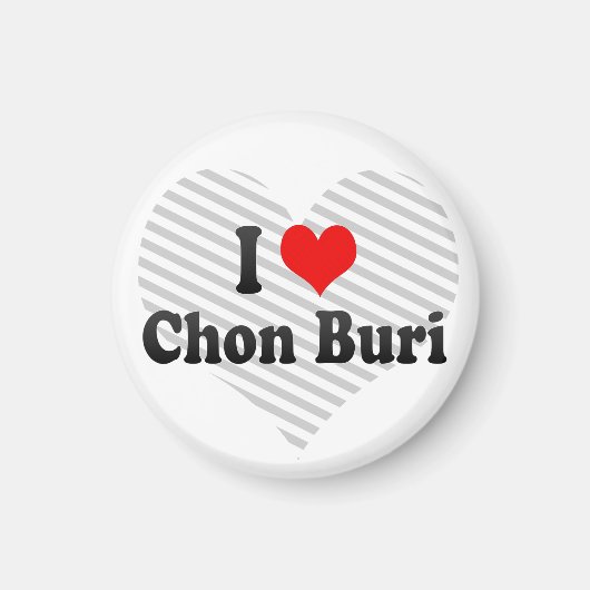 Ik hou van Chon Buri, Thailand Magneet (Voorkant)
