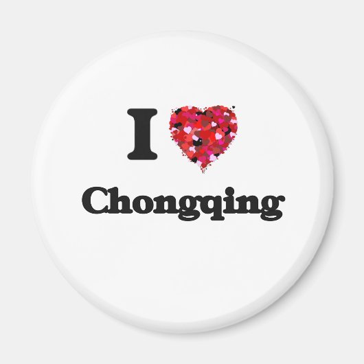 Ik hou van Chongqing China Magneet (Voorkant)