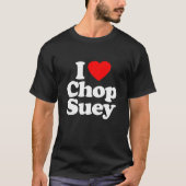 Ik hou van Chop Suey Heart Funny T-shirt (Voorkant)