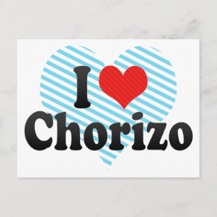 Ik hou van Chorizo Briefkaart