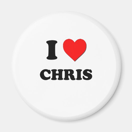 Ik hou van Chris Magneet (Voorkant)