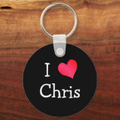Ik hou van Chris Sleutelhanger (Voorkant)