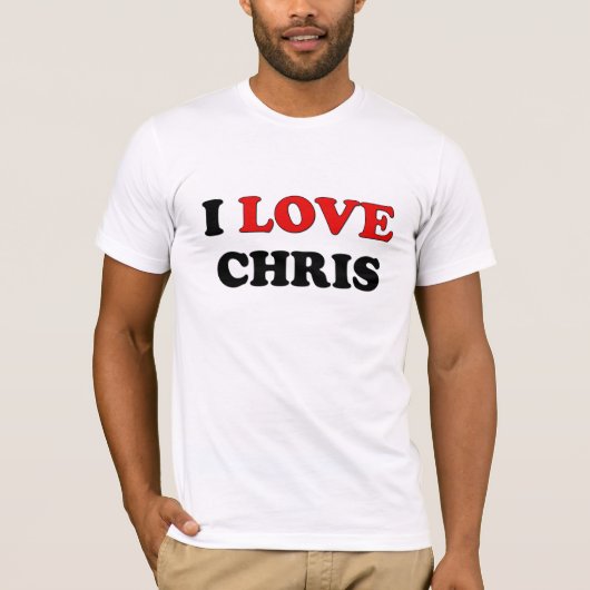Ik hou van Chris T-shirt (Voorkant)