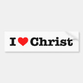 "Ik hou van CHRIST" Bumpersticker (Voorkant)