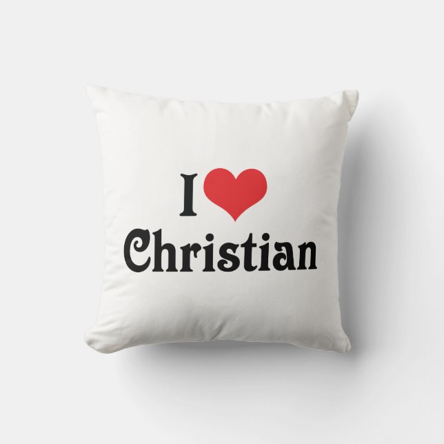 Ik hou van christen kussen (Voorkant)