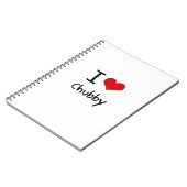 Ik hou van Chubby Notitieboek (Linkerzijde)