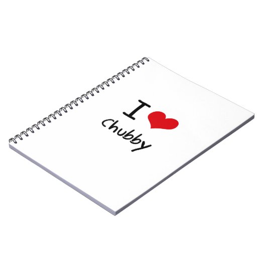 Ik hou van Chubby Notitieboek (Linkerzijde)