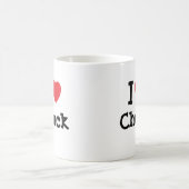 Ik hou van Chuck hart op maat Koffiemok (Center)