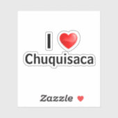 Ik hou van Chuquisaca Sticker (Vel)