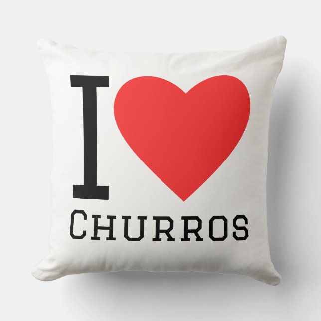 Ik hou van churros kussen (Voorkant)