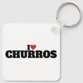 Ik hou van Churros Sleutelhanger (Achterkant)