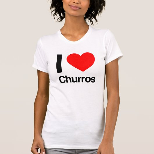 ik hou van churros t-shirt (Voorkant)