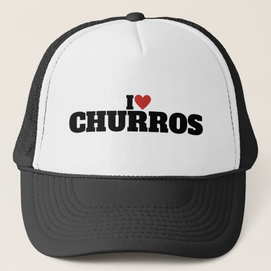 Ik hou van Churros Trucker Pet (Voorkant)