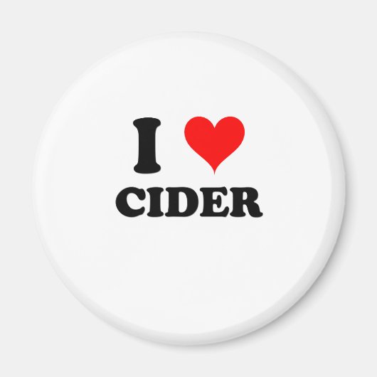 Ik hou van cider magneet (Voorkant)