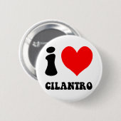 ik hou van cilantro ronde button 5,7 cm (Voorkant /achterkant)