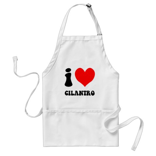 ik hou van cilantro standaard schort (Voorkant)
