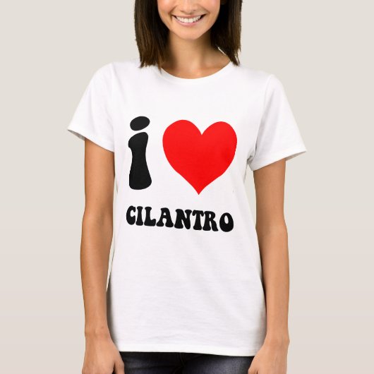 ik hou van cilantro t-shirt (Voorkant)