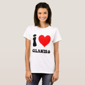 ik hou van cilantro t-shirt (Voorkant volledig)