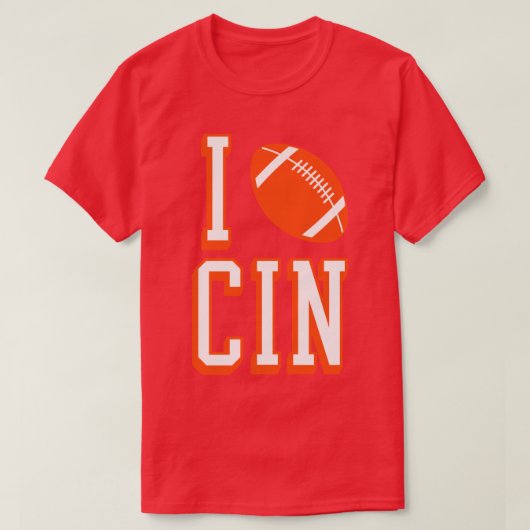 Ik hou van CIN Black T-shirt (Design voorkant)