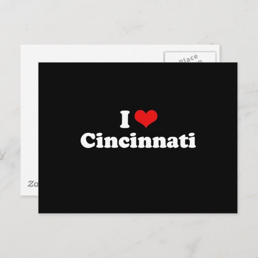 IK HOU VAN CINCINNATI BRIEFKAART (Voorkant / Achterkant)
