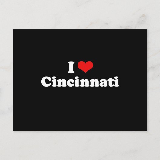 IK HOU VAN CINCINNATI BRIEFKAART (Voorkant)