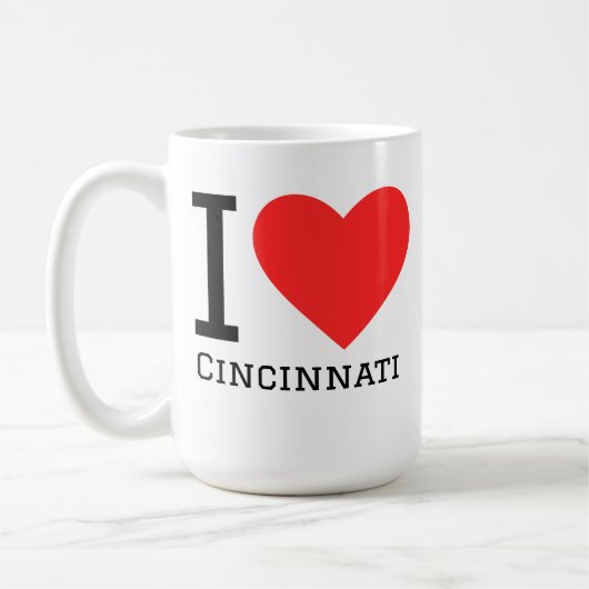 Ik hou van Cincinnati Koffiemok (Links)