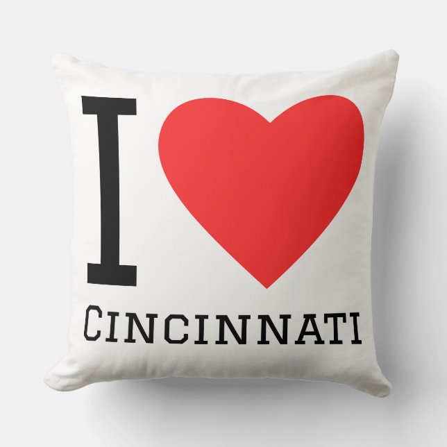 Ik hou van Cincinnati  Kussen (Voorkant)