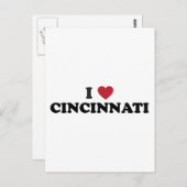 Ik hou van Cincinnati Ohio Briefkaart (Voorkant / Achterkant)