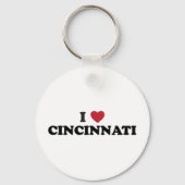Ik hou van Cincinnati Ohio Sleutelhanger (Voorkant)
