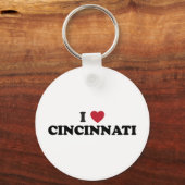 Ik hou van Cincinnati Ohio Sleutelhanger (Voorkant)