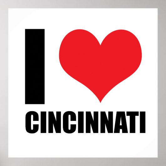 Ik hou van Cincinnati Poster (Voorkant)