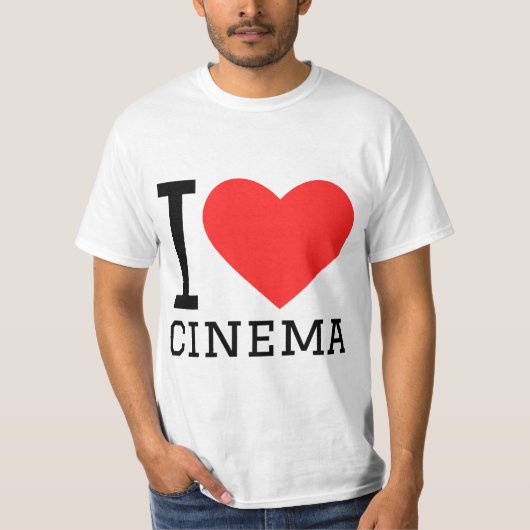 Ik hou van cinema t-shirt (Voorkant)