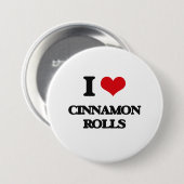 Ik hou van Cinnamon Rolls Ronde Button 7,6 Cm (Voorkant /achterkant)