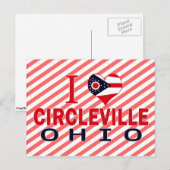 Ik hou van Circleville, Ohio Briefkaart (Voorkant / Achterkant)