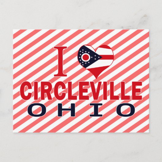 Ik hou van Circleville, Ohio Briefkaart (Voorkant)