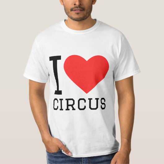 Ik hou van circus t-shirt (Voorkant)