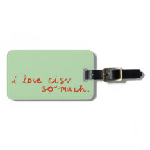 Ik hou van CISV Bagagelabel