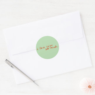 Ik hou van CISV Sticker (Set van 4)