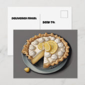 Ik hou van citroen meringue taart briefkaart (Voorkant / Achterkant)